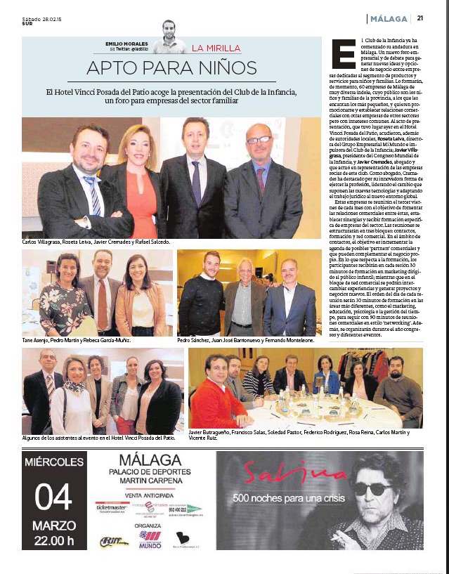 Carmen Ragel representó a ADEPMA en el Club de empresas Infancia y Empresas