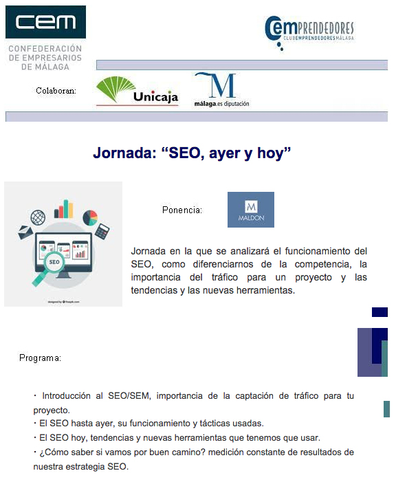 Jornada: “SEO, ayer y hoy”